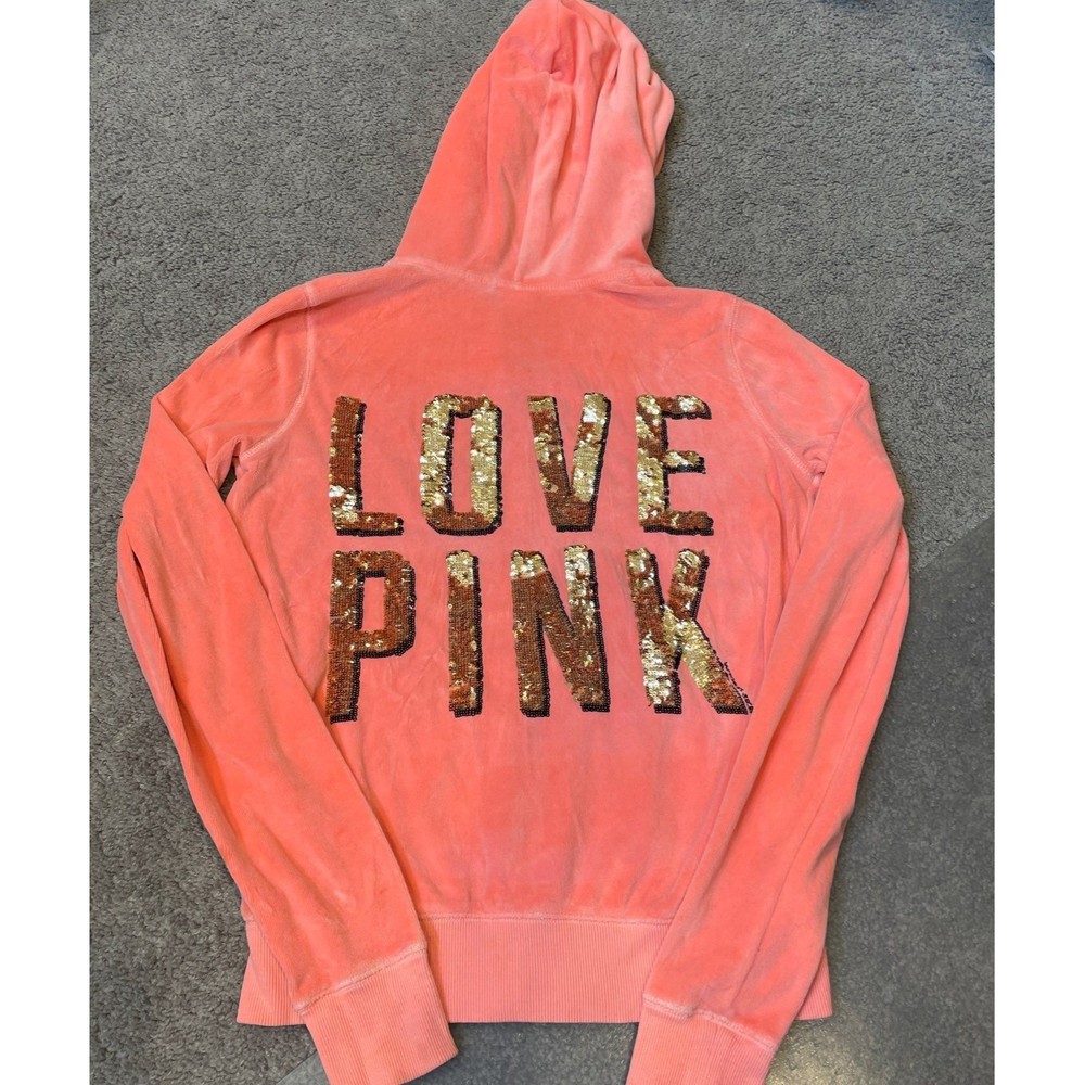 VS PINK Bling Zip Up Hoodie